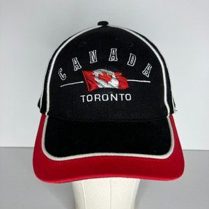 Canada Toronto Balck and Red Adjustable Hat